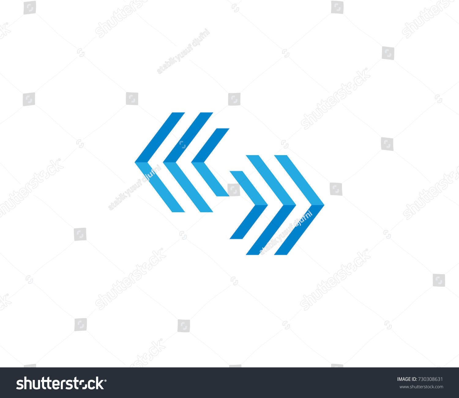 Arrows Vector Illustration Icon Logo Template Stock Vector (Royalty ...