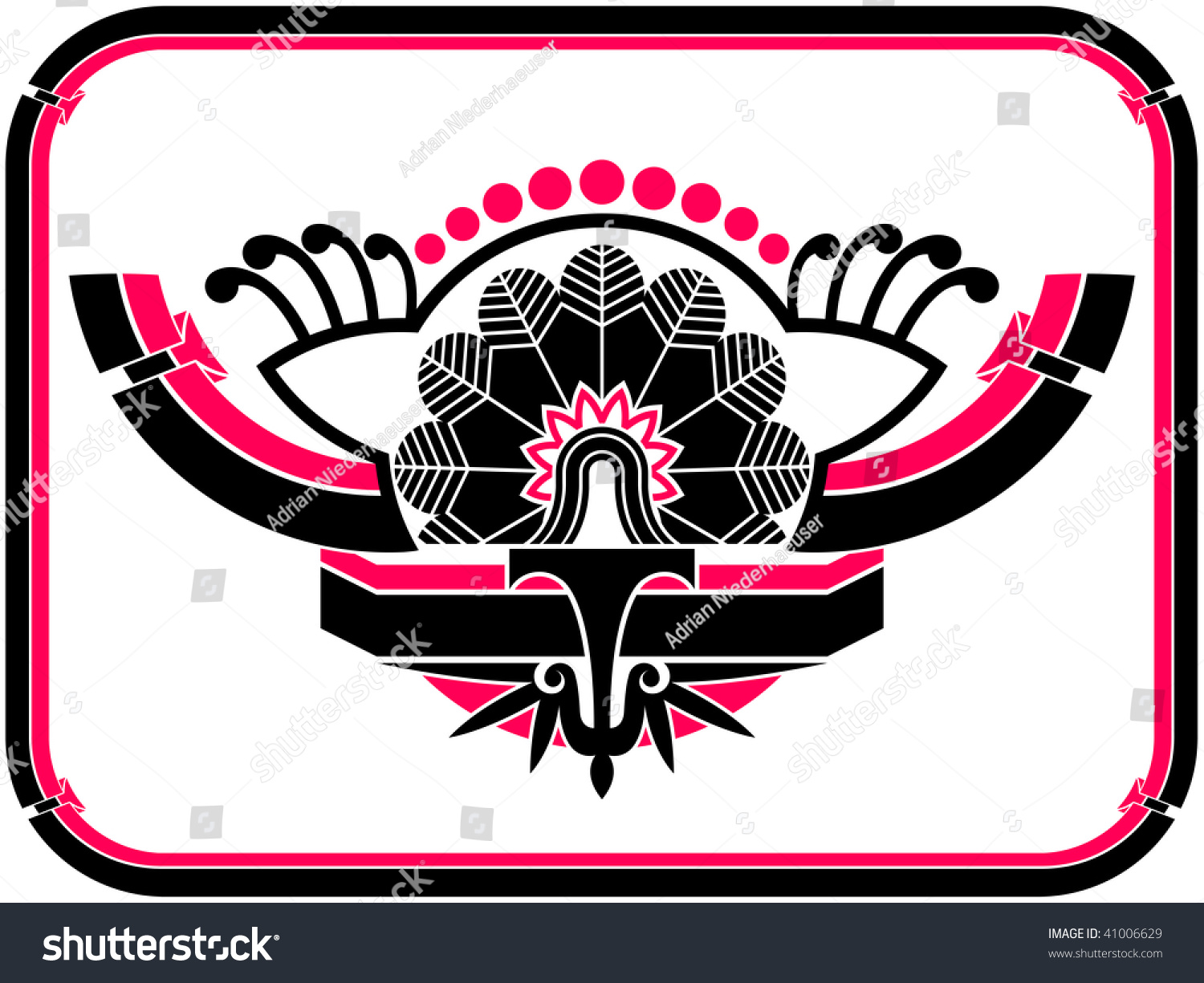 Art Deco Design Elements Border Vector Stock Vector (Royalty Free