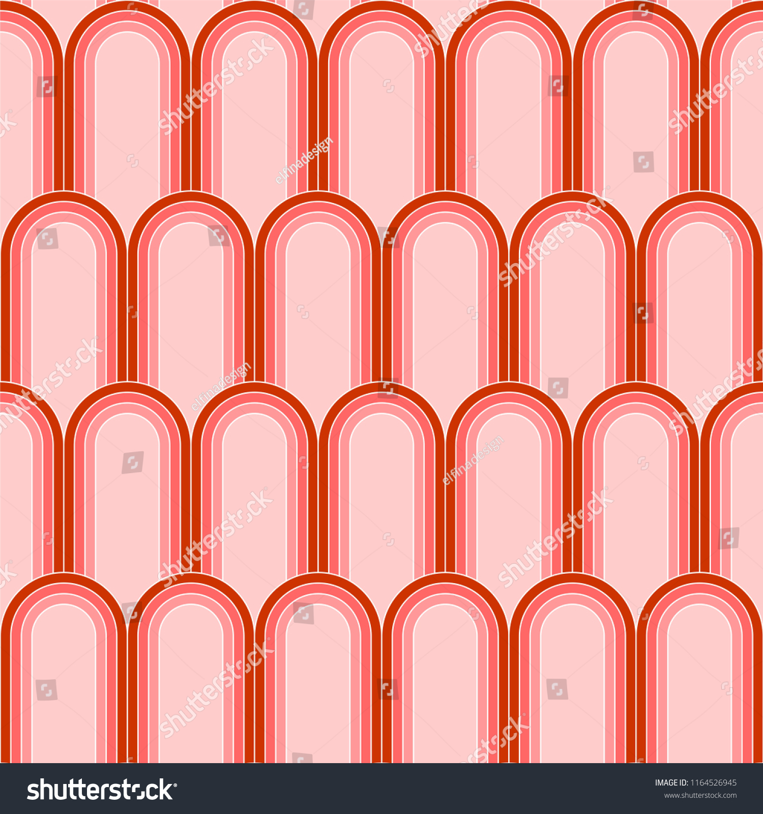 Art Deco Pattern Colors Stock Vector (Royalty Free) 1164526945 ...
