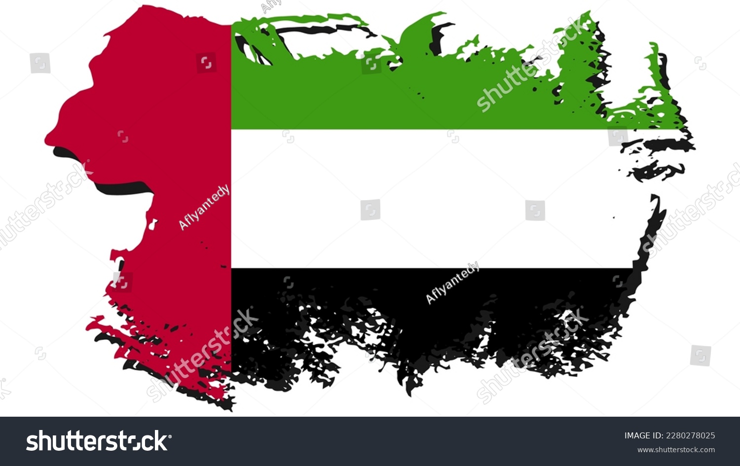 SVG of Art Illustration design concept flat nation flag sign symbol country of Emirates Arab svg