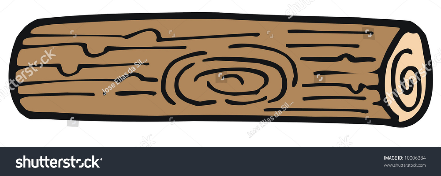 Art Illustration Of A Piece Of Wood - 10006384 : Shutterstock