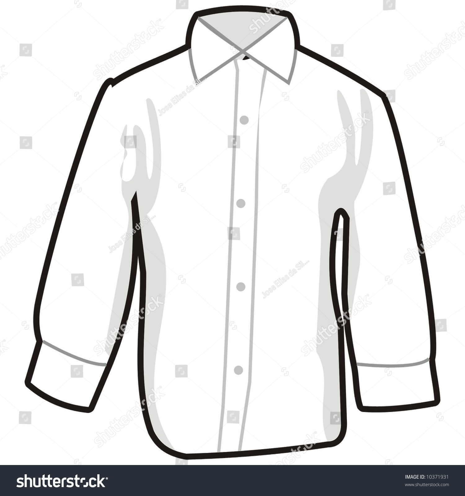 Art Illustration Shirt Long Sleeves Stock Vector (Royalty Free ...