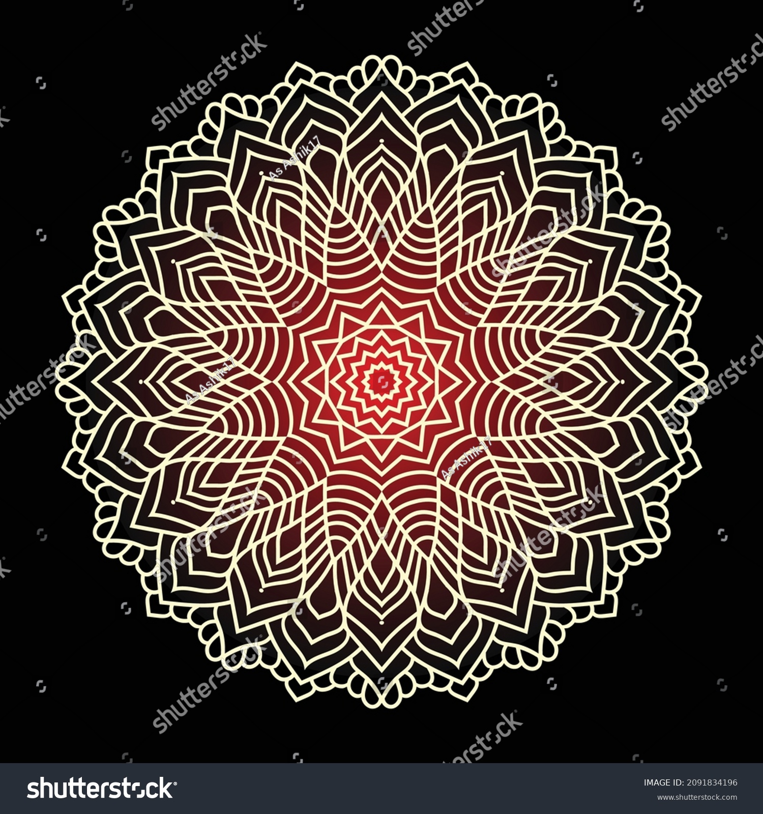 SVG of Art Simple Mandala Shape Vector Elements Pattern Illustration svg