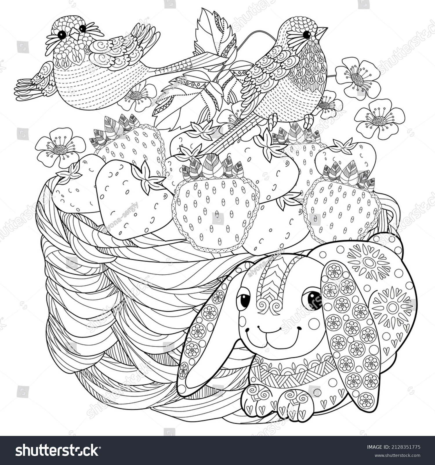 Art Therapy Coloring Page Coloring Book Stock Vector (Royalty Free ...