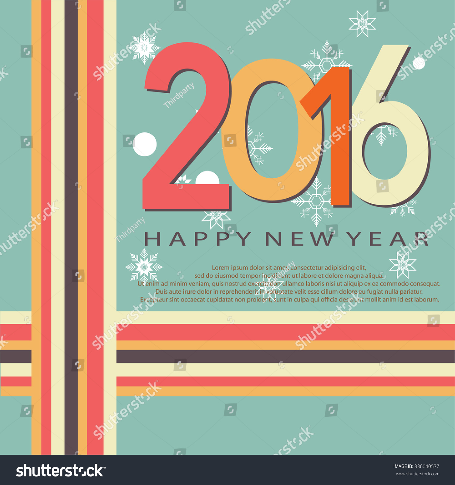 Artistic Style - Happy New Year Background Stock Vector Illustration 336040577 : Shutterstock