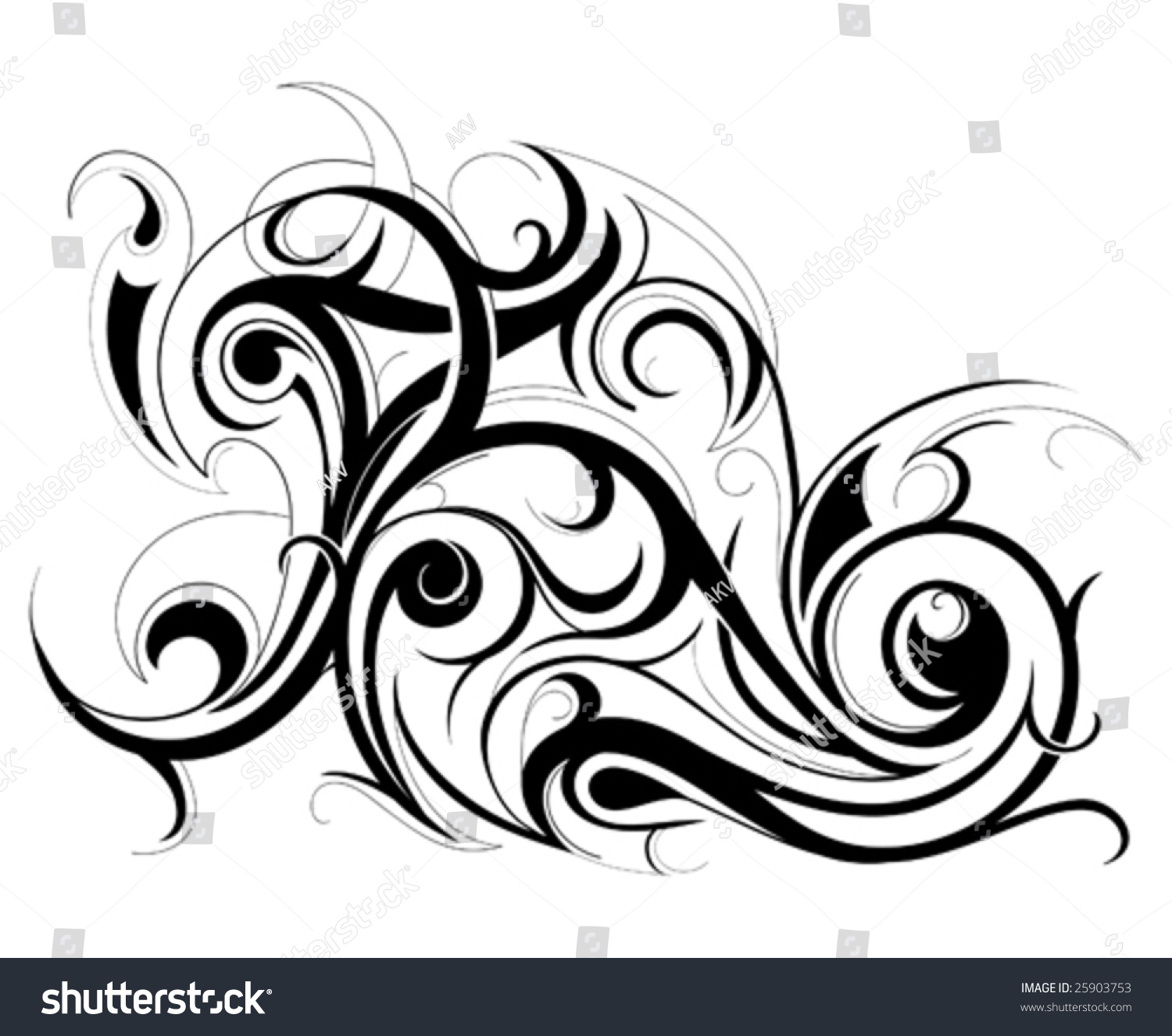 Artistic Swirls Stock Vector 25903753 - Shutterstock