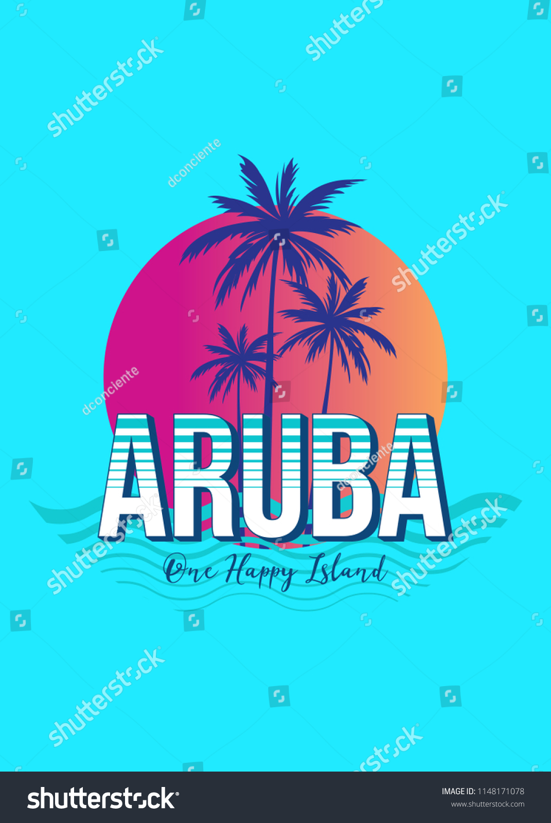 158 Beach aruba Stock Vectors, Images & Vector Art | Shutterstock