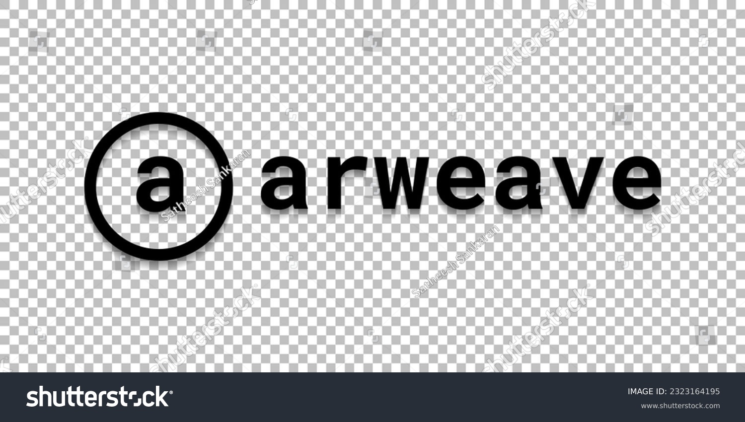 SVG of Arweave (AR) cryptocurrency logo worldmark isolated on transparent png background vector svg