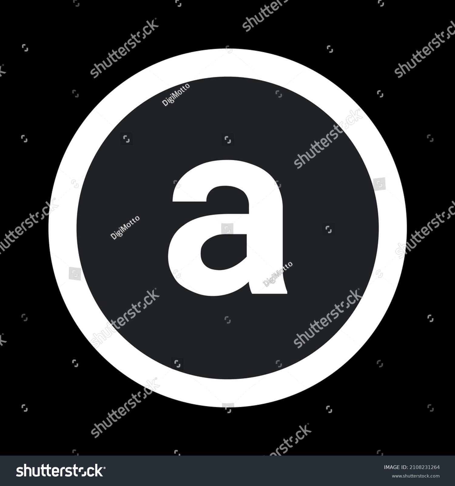 SVG of Arweave Icon AR coin cryptocurrency vector illustration. Best used for T-shirts, mugs, posters, banners, marketing, and trading website design. svg