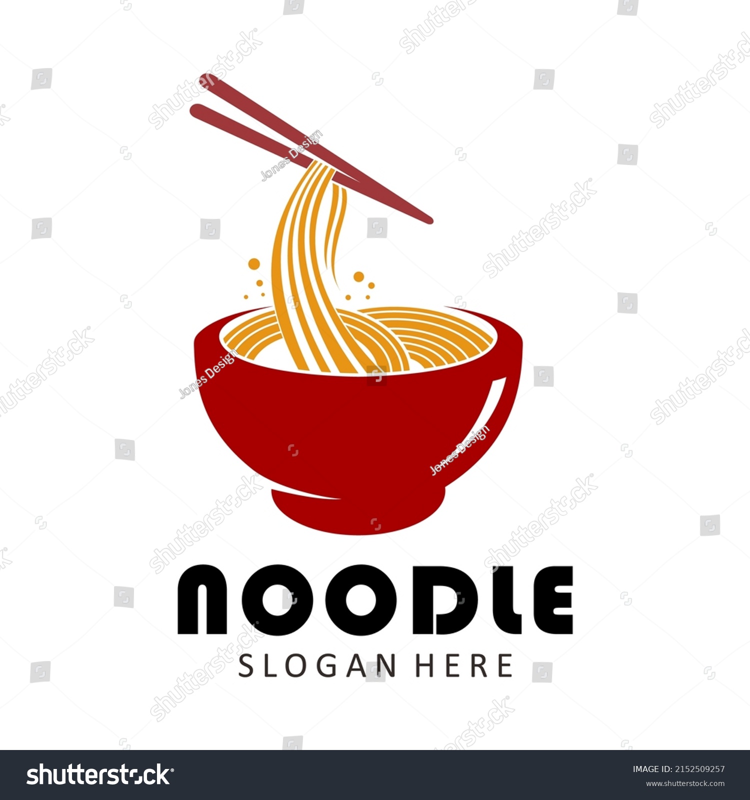 Asian Noodle Vector Logo Icon Stock Vector (Royalty Free) 2152509257 ...