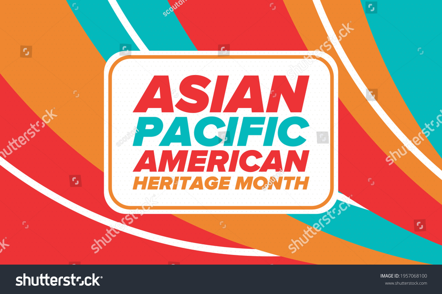 Asian Pacific American Heritage Month Celebrated Stock Vector (Royalty ...