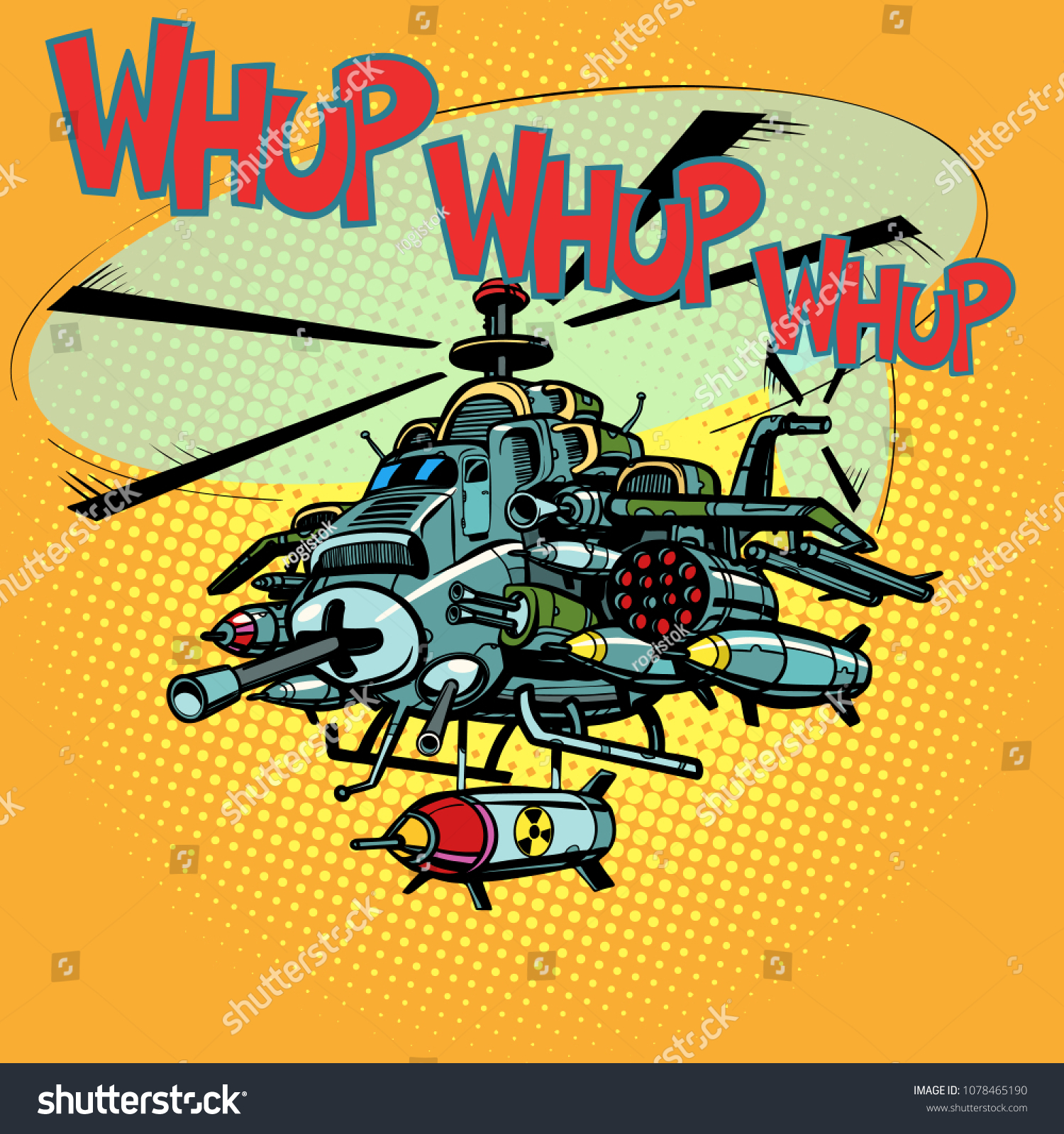 Assault Military Helicopter Missiles Comic Cartoon Stock Vector Royalty Free 1078465190 - army helicopter clipart cartoon attack roblox attack