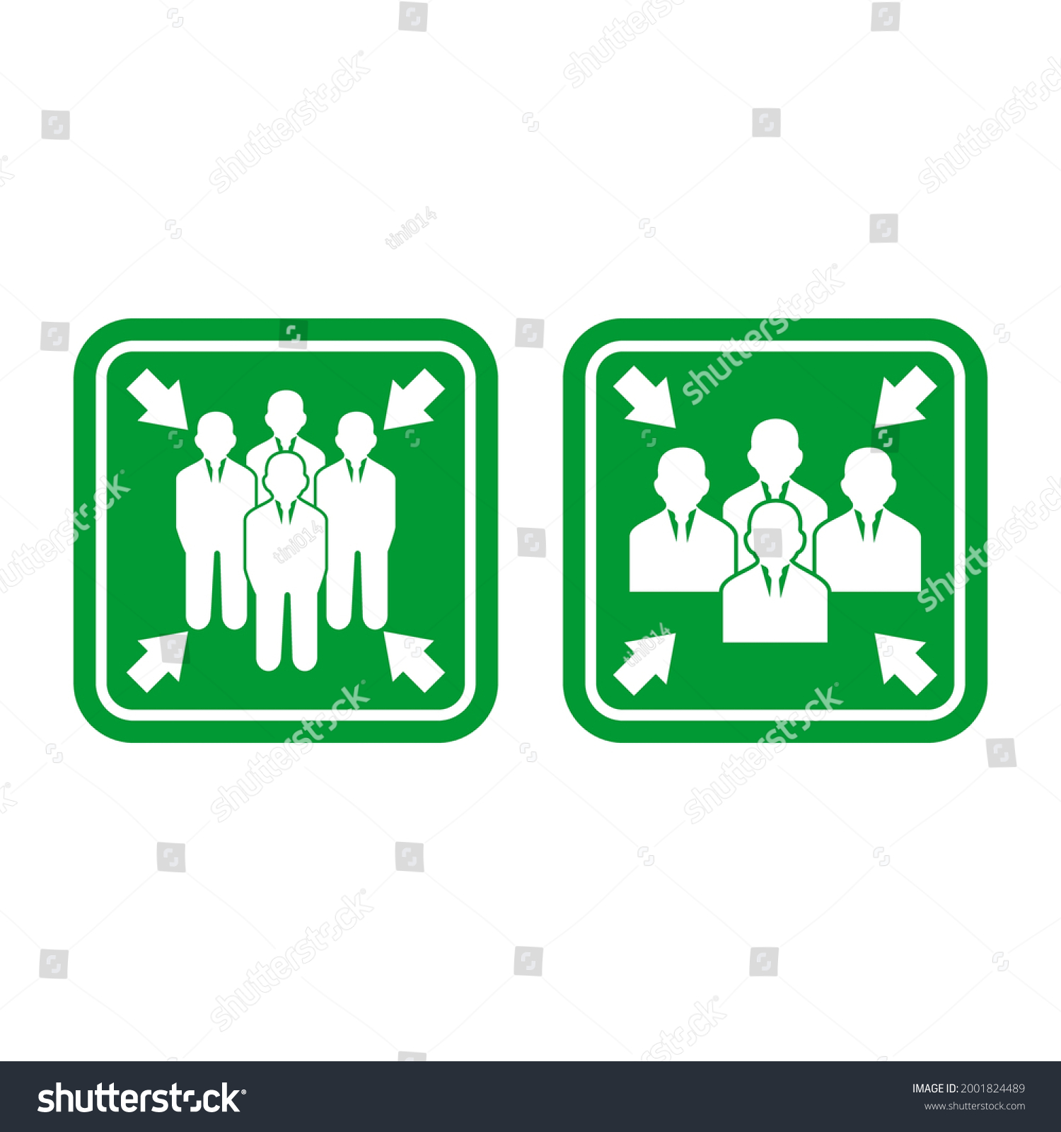 Assembly Point Icon Vector Sign Symbol Stock Vector (royalty Free 