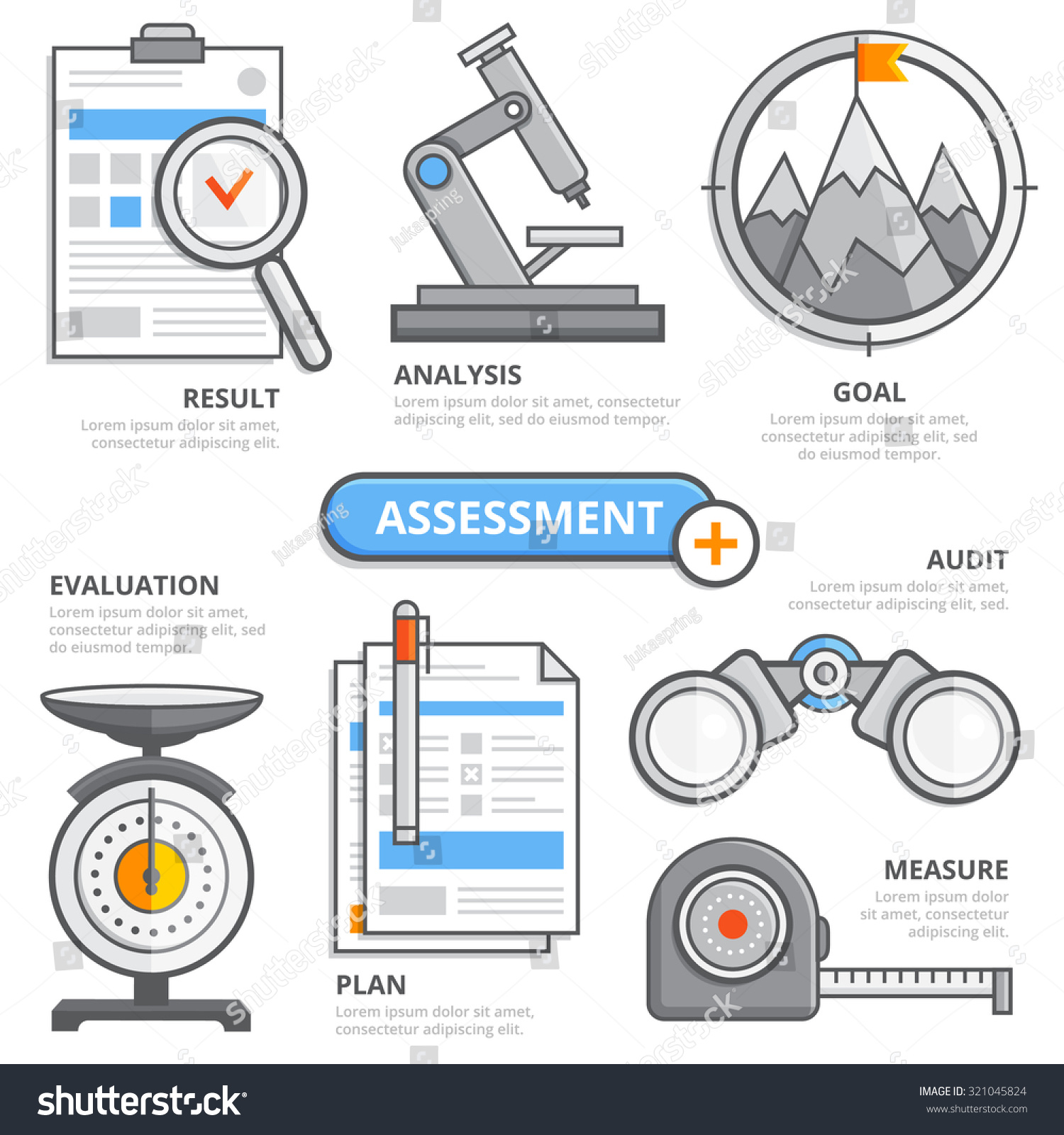 Assessment Business Design Concept Evaluation Audit Stock Vector Royalty Free 321045824 6600