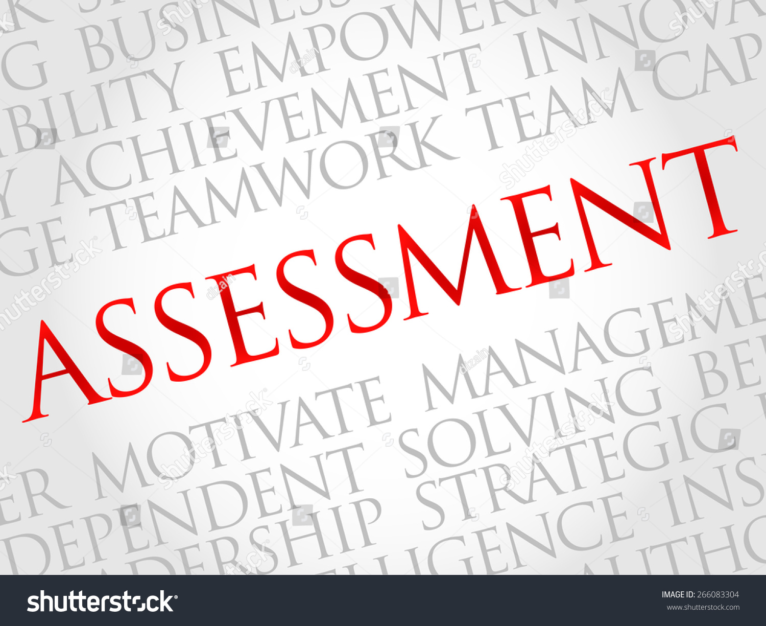 Assessment Word Cloud Business Concept Stock Vector (royalty Free 