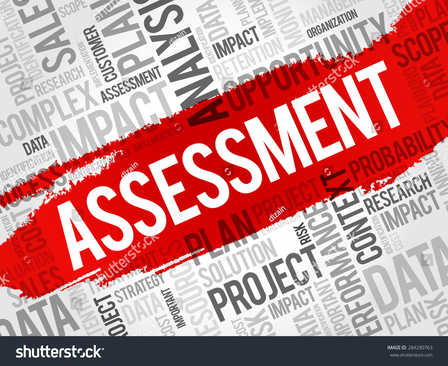 Assessment Word Cloud Business Concept Stock Vector (Royalty Free ...