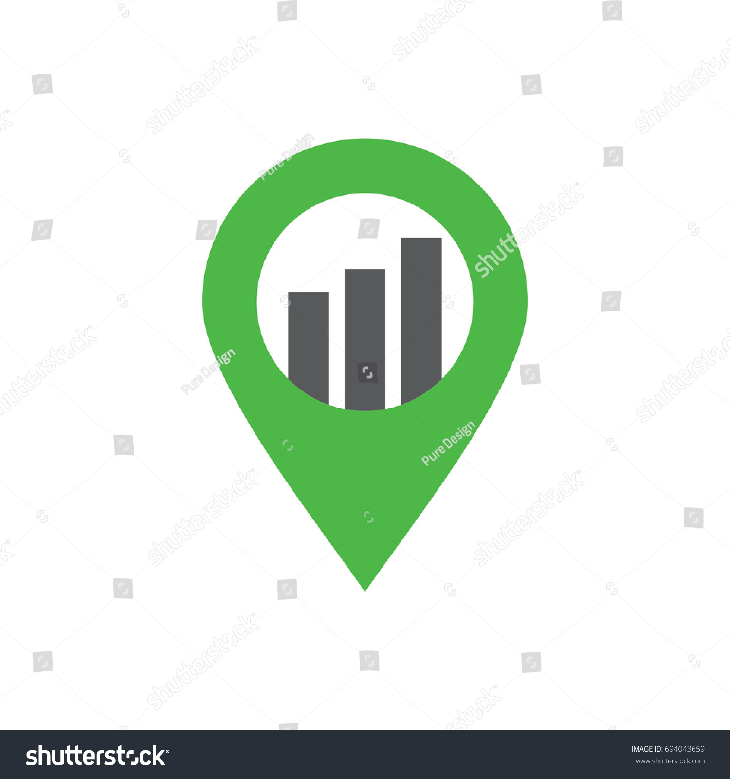 Asset Map Logo Stock Vector (Royalty Free) 694043659