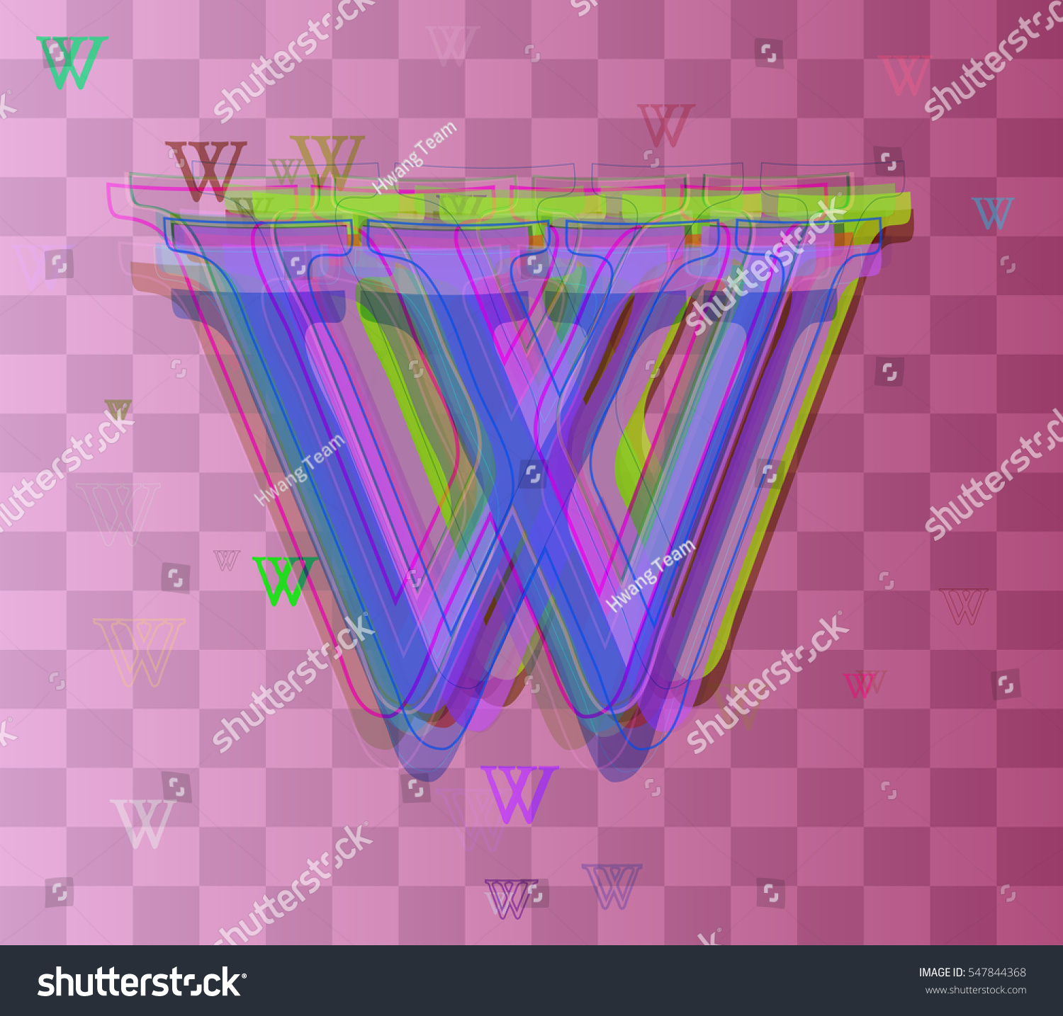 Assorted W Alphabet Invitation Stock Vector (Royalty Free) 547844368 ...