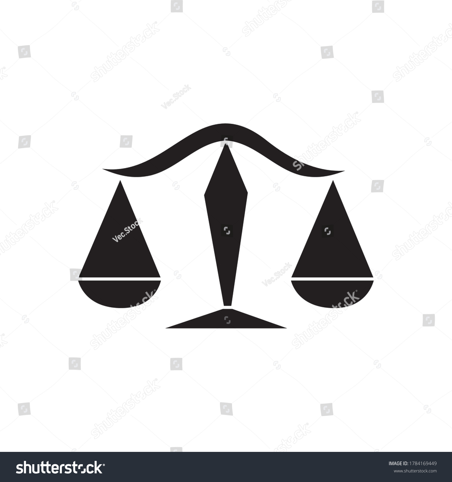 Astrology Concept Libra Sign Balance Scales Stock Vector Royalty Free 1784169449 Shutterstock 