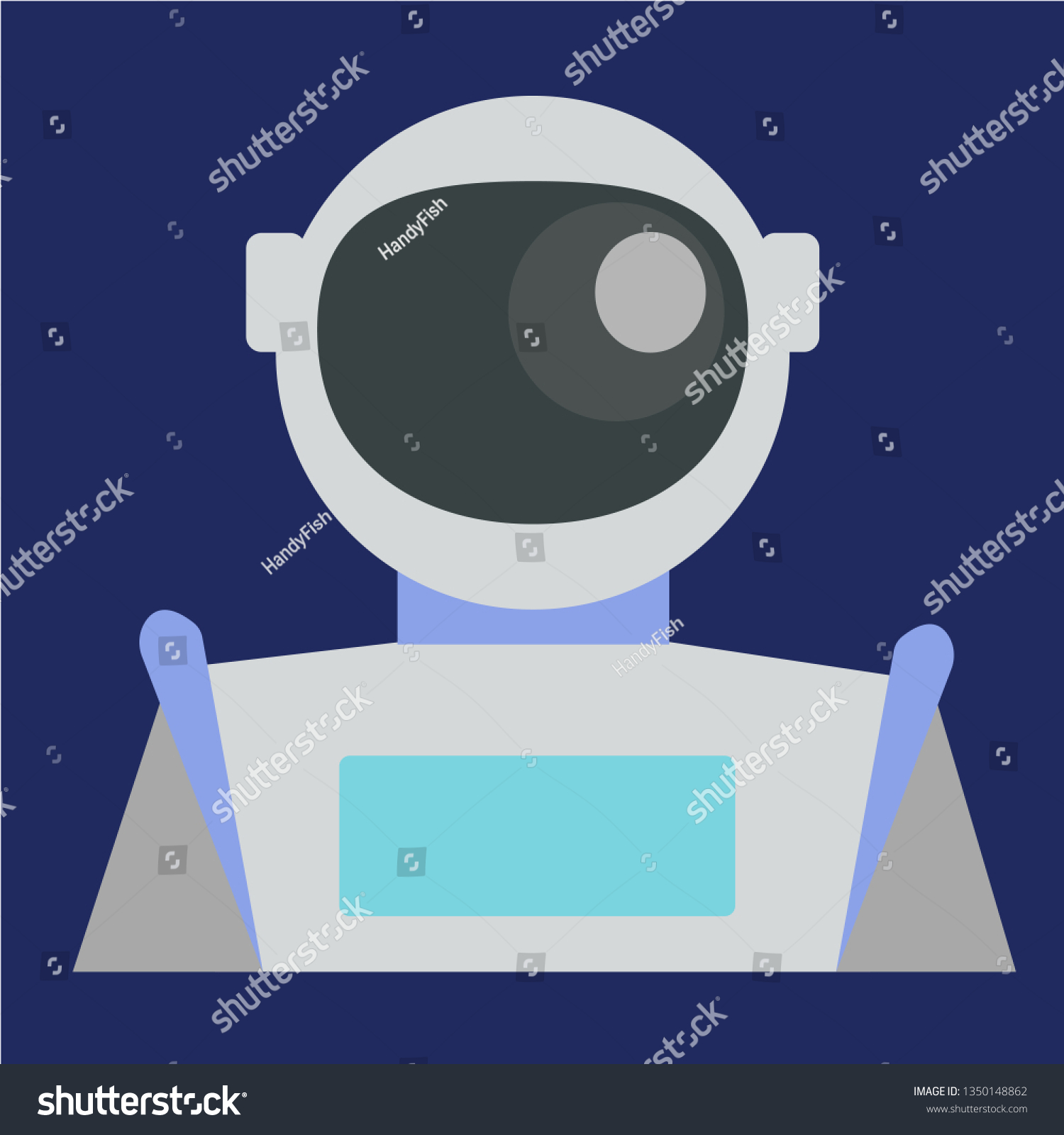 Astronaut Vector Avatar Flat Icon Stock Vector (Royalty Free ...