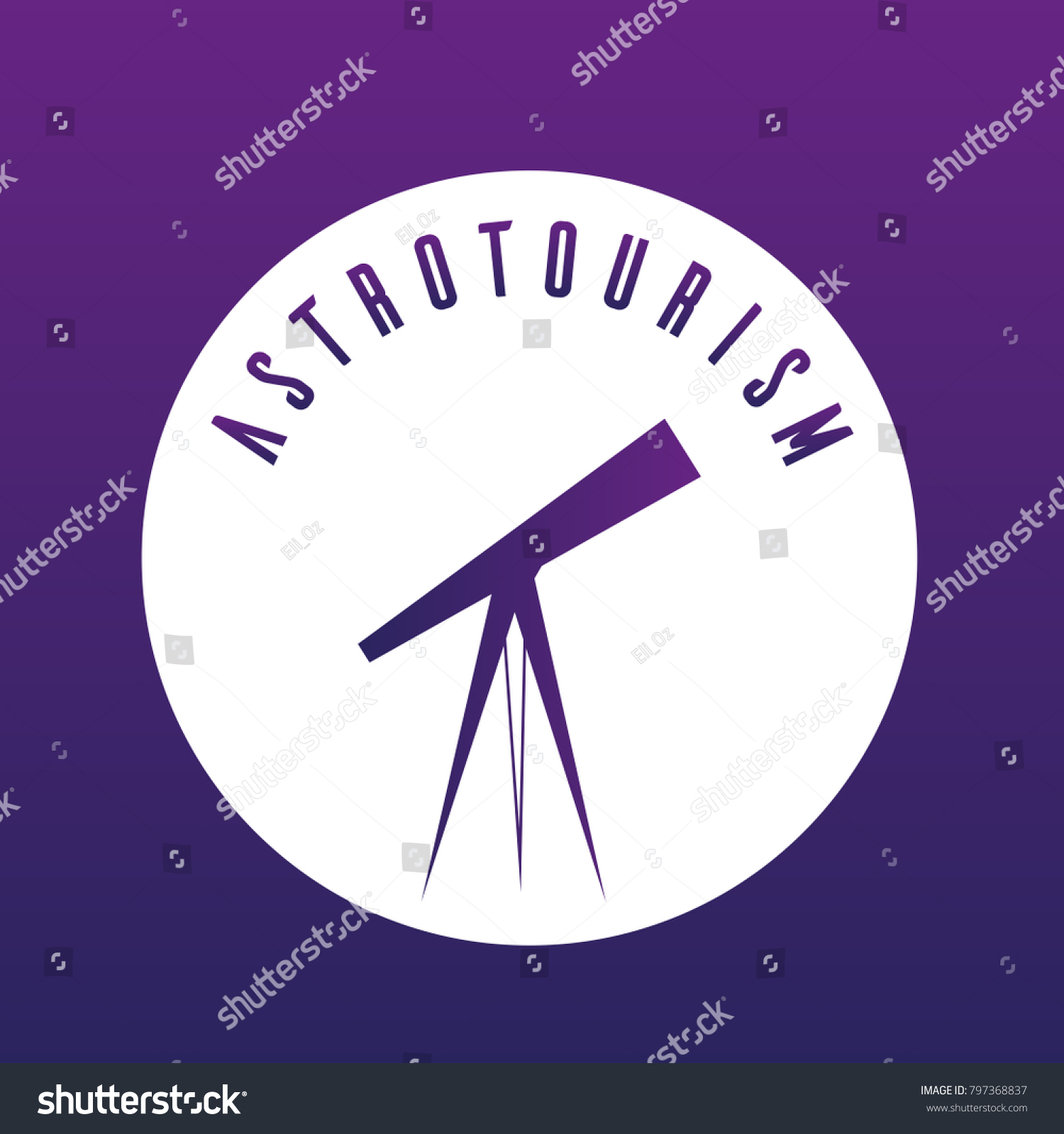 Astrotourism Icon Astrotourism Logo Astro Tourism Stock Vector (royalty 