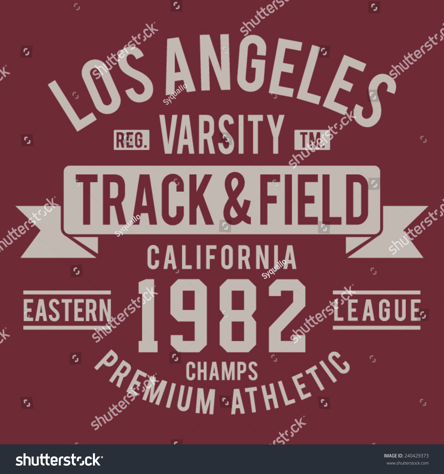 Athletic California Sport Typography Tee Shirt Stock Vector 240429373 ...