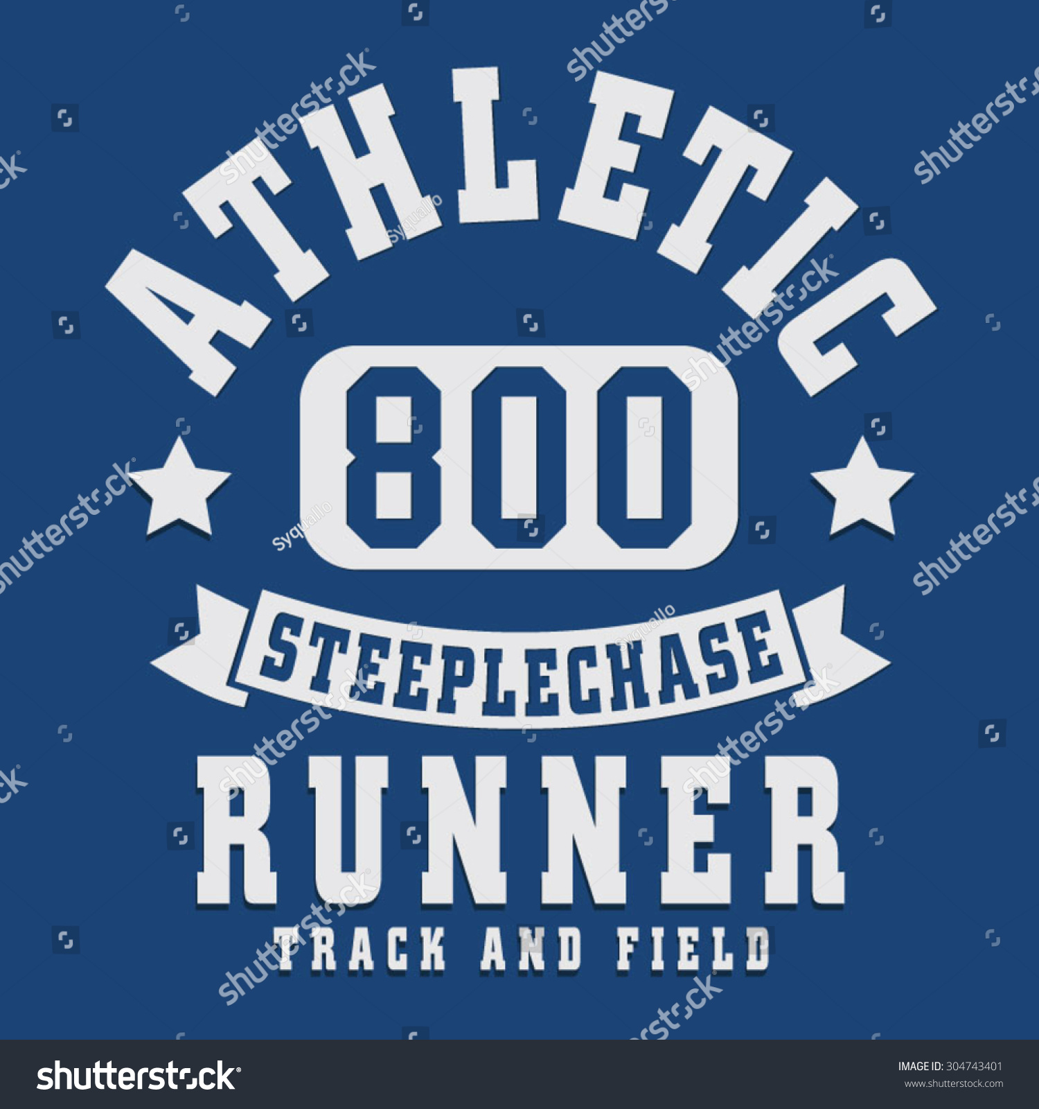 Athletic Sport Running Typography, T-Shirt Graphics, Vectors ...