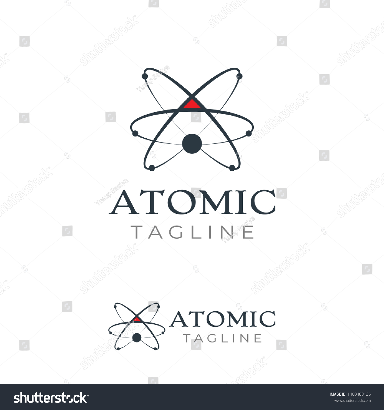 Atom Logo Design Connected Design Concept Stock Vector (Royalty Free ...