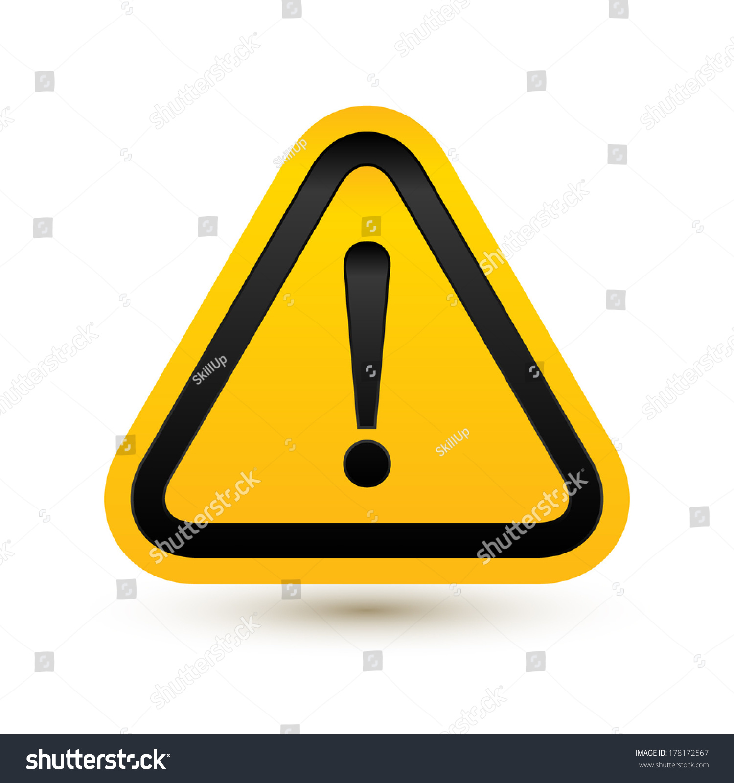 Attention Sign. Vector Illustration. - 178172567 : Shutterstock