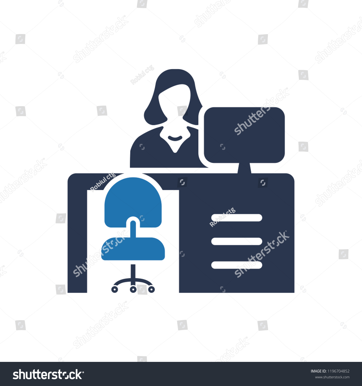 Attractive Faithfully Designed Help Desk Icon Royalty Free Stock