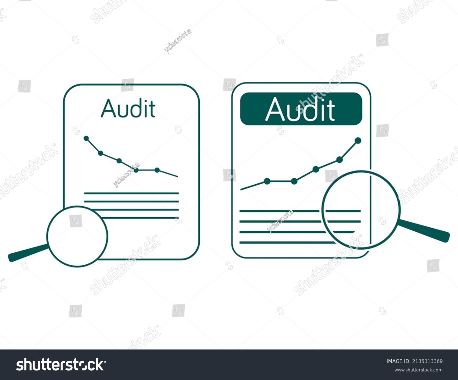 Audit Icon Logo Vector Illustration Stock Vector (Royalty Free ...