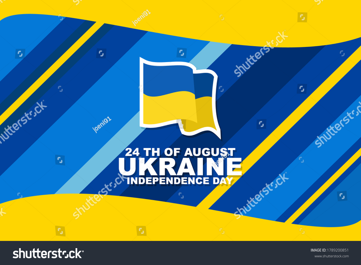 August 24 Independence Day Ukraine Vector Stock Vector Royalty Free   Stock Vector August Independence Day Of Ukraine Vector Illustration Suitable For Greeting Card Poster And 1789200851 