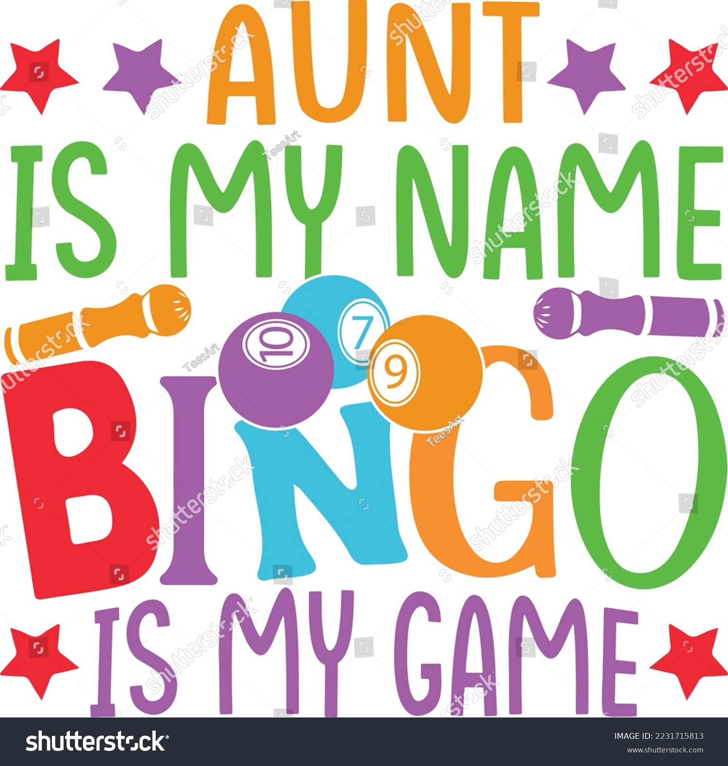 SVG of Aunt Bingo game design, bingo, games, crazy bingo, squad, bingo svg design svg
