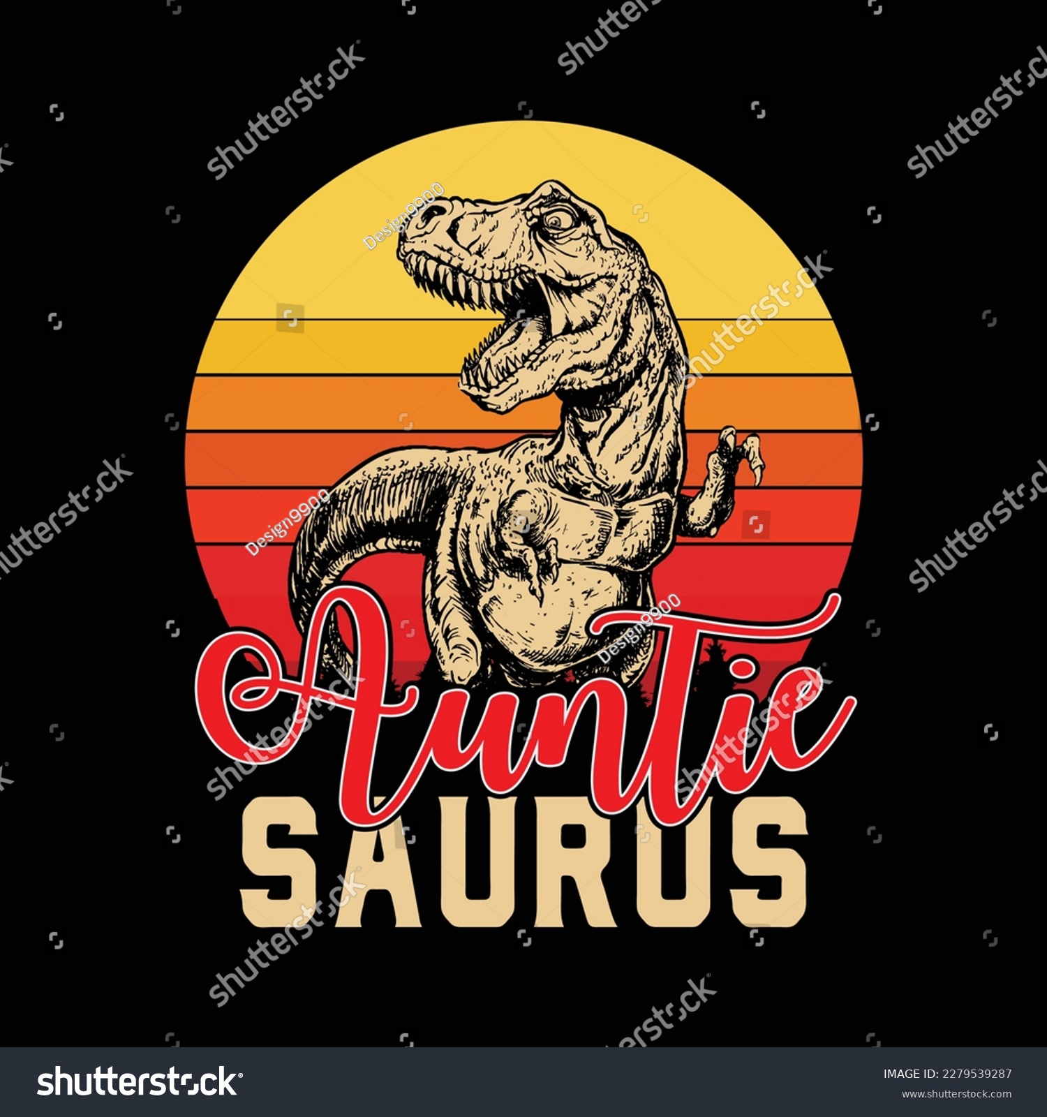 SVG of Auntiesaurus T Rex Dinosaur Auntie Saurus Family Matching svg