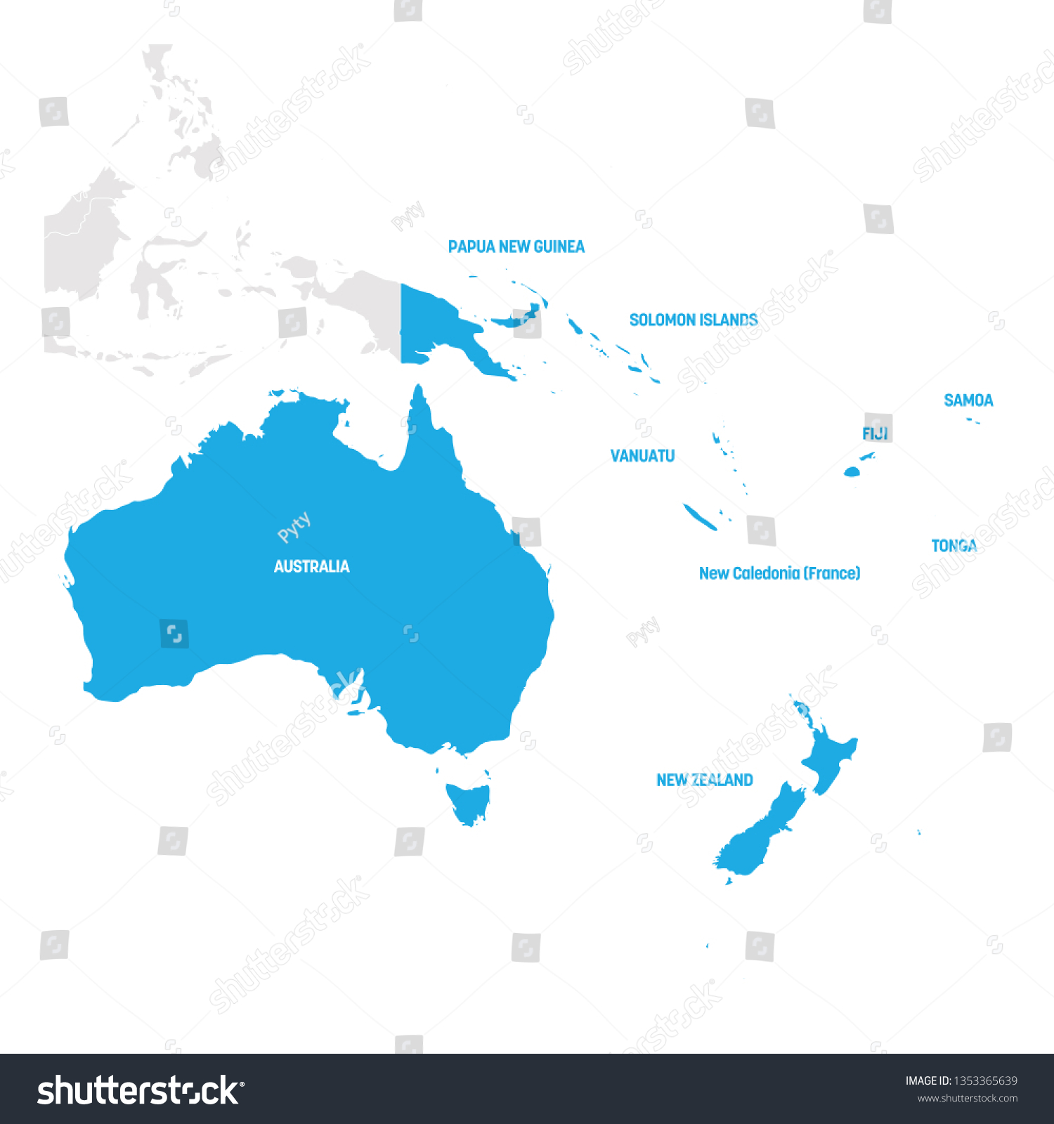 South Pacific Countries Map South Pacific Islands Map Images, Stock Photos & Vectors | Shutterstock