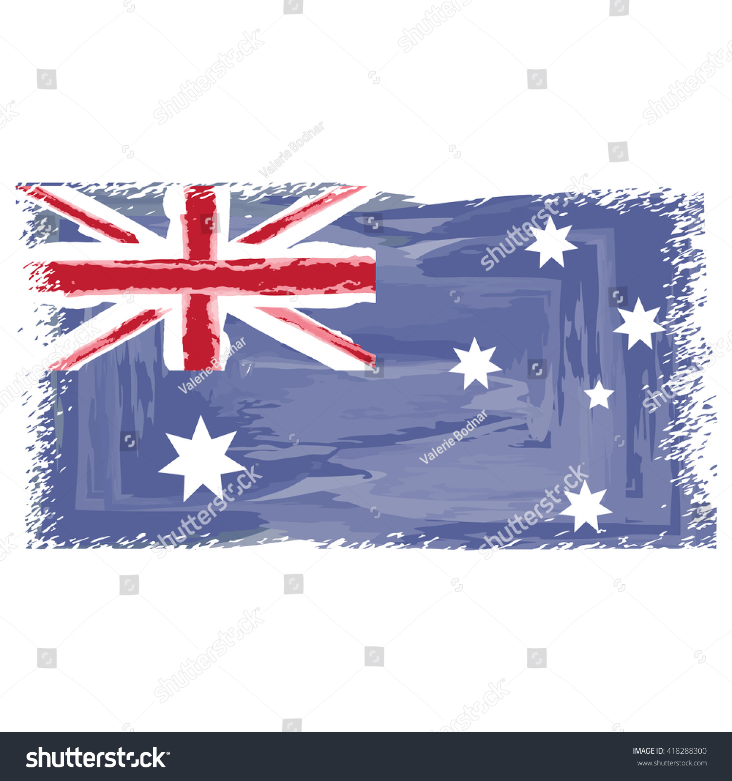 australian flag vector flag