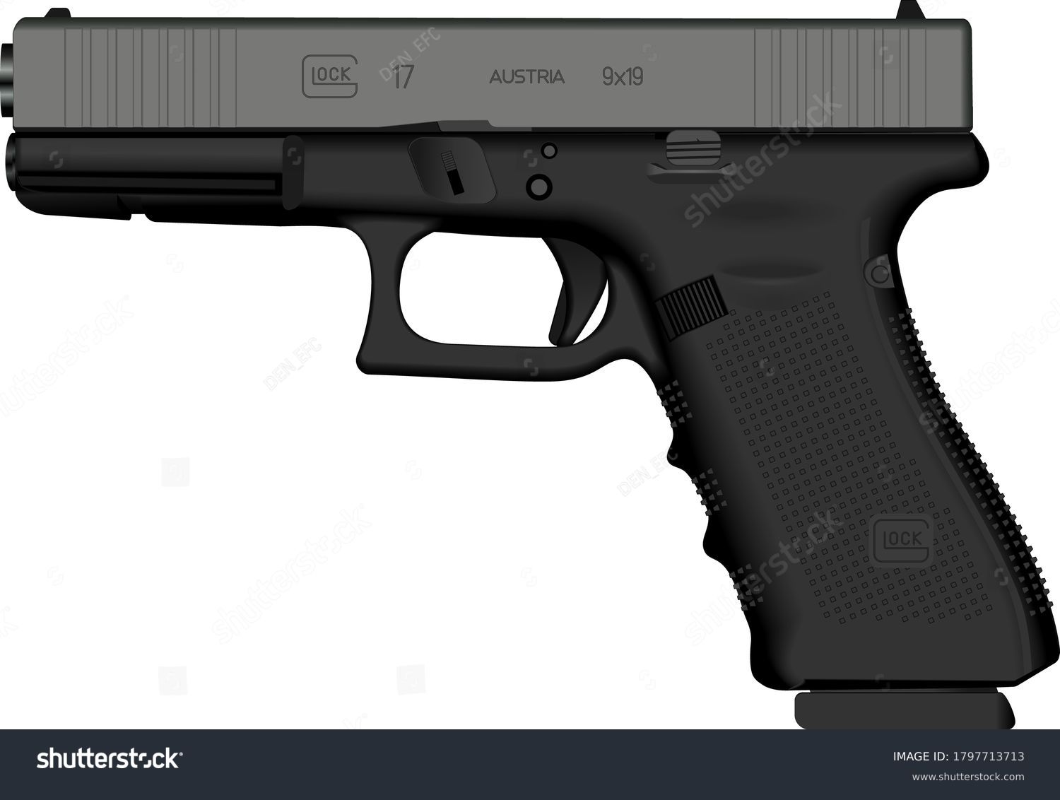 Glock Gun Left Side Images Stock Photos And Vectors Shutterstock