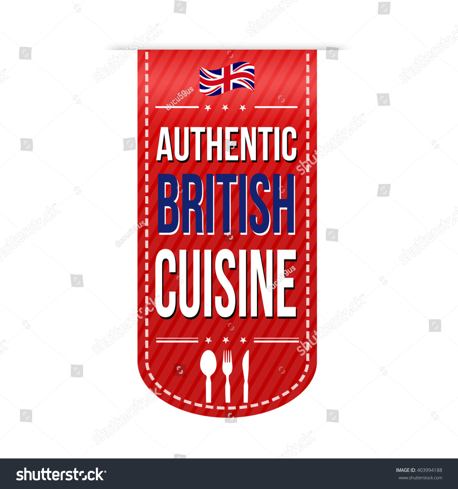 SVG of Authentic british cuisine banner design over a white background, vector illustration svg