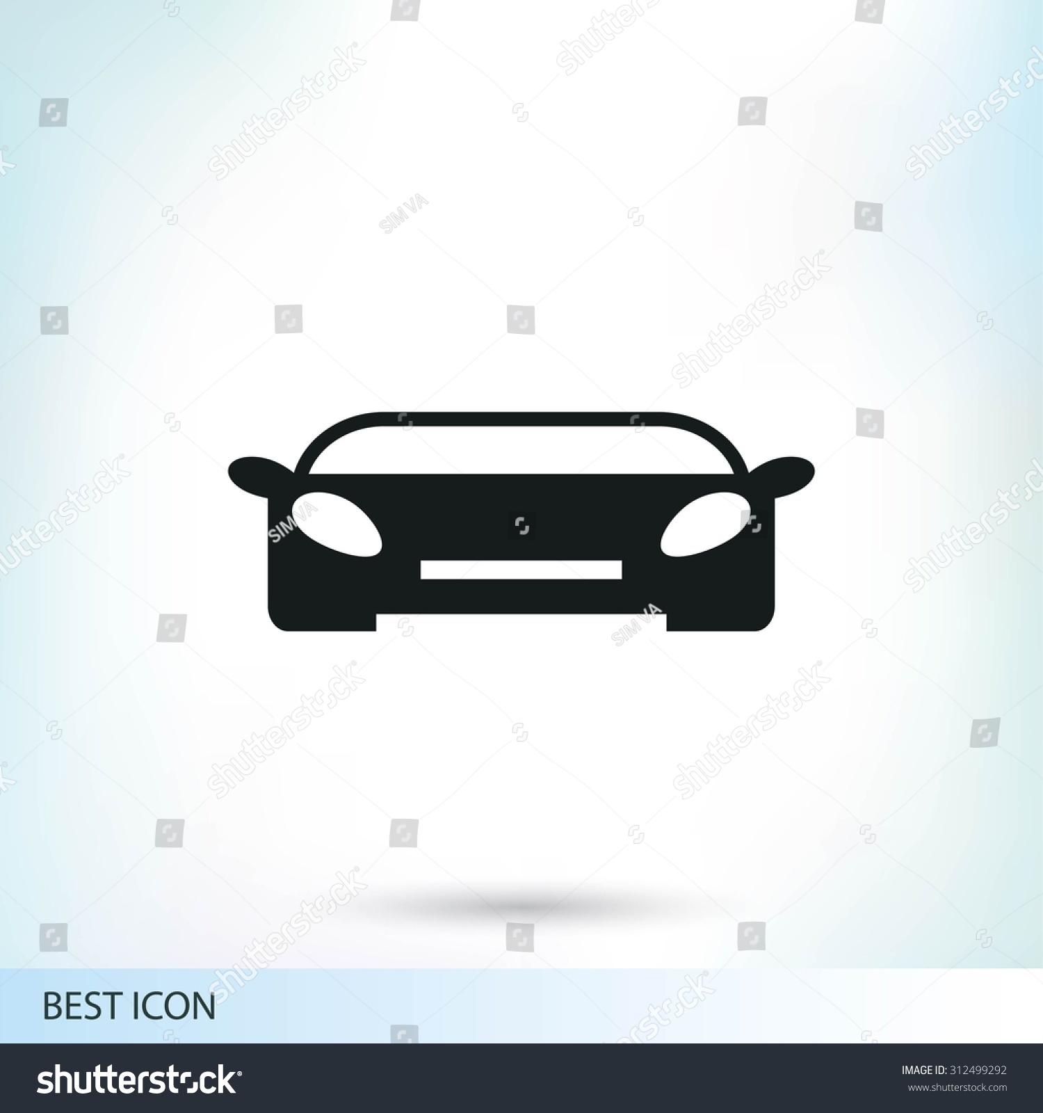 Auto Car Vector Stock Vector (Royalty Free) 312499292 | Shutterstock