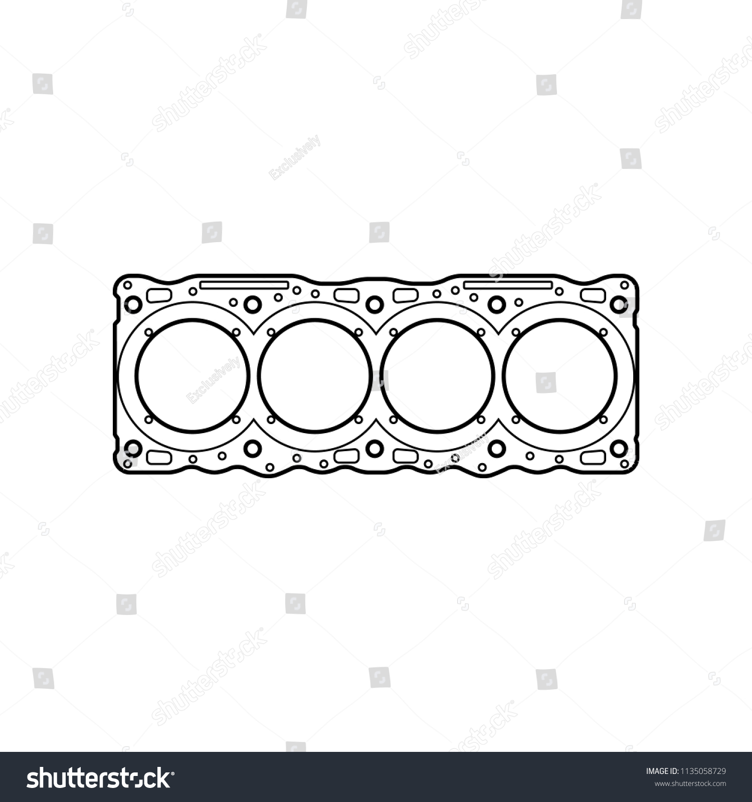 Auto Cylinder block black icon. Premium quality graphic design icon. Simple icon for websites