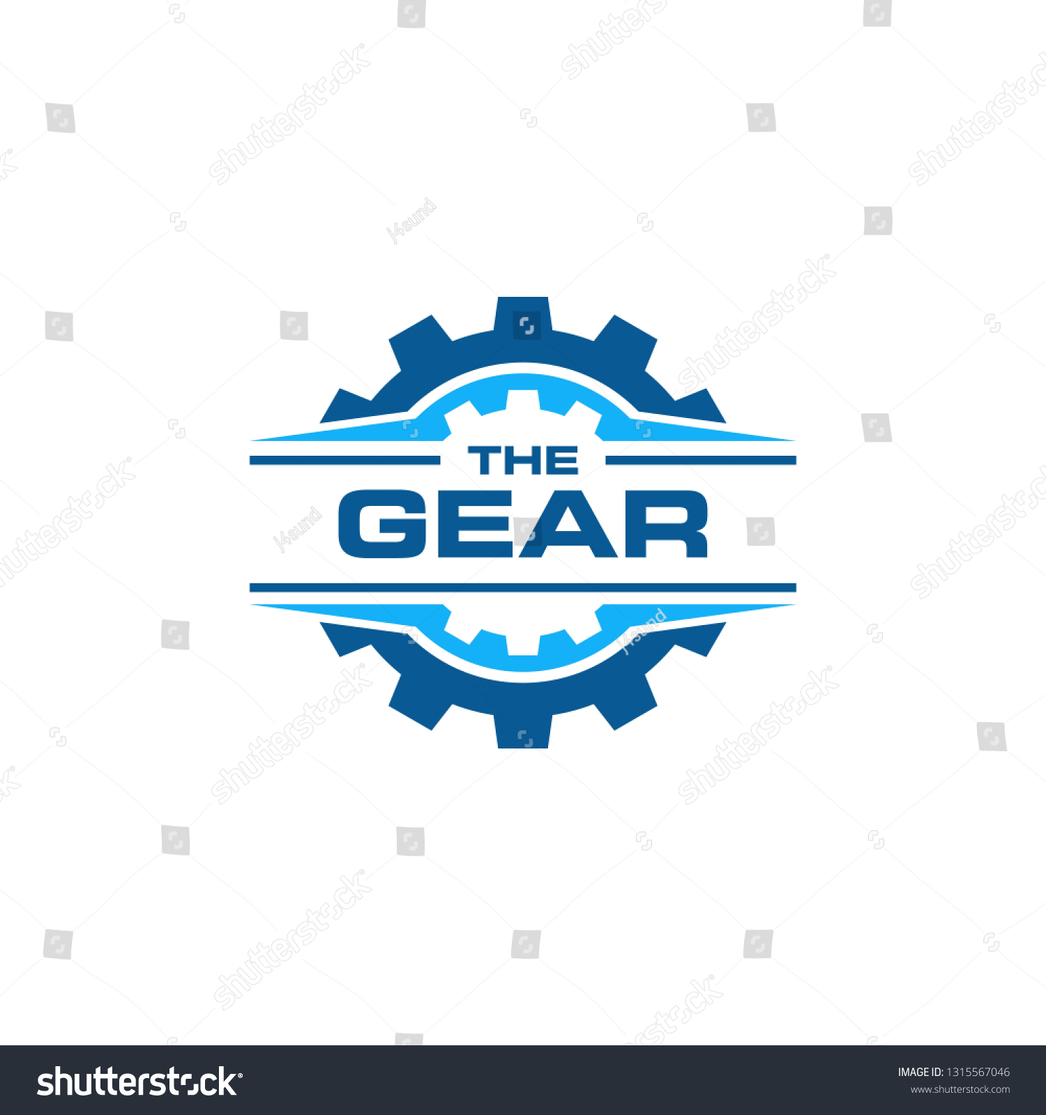 Auto Gear Flat Design Stock Vector (Royalty Free) 1315567046