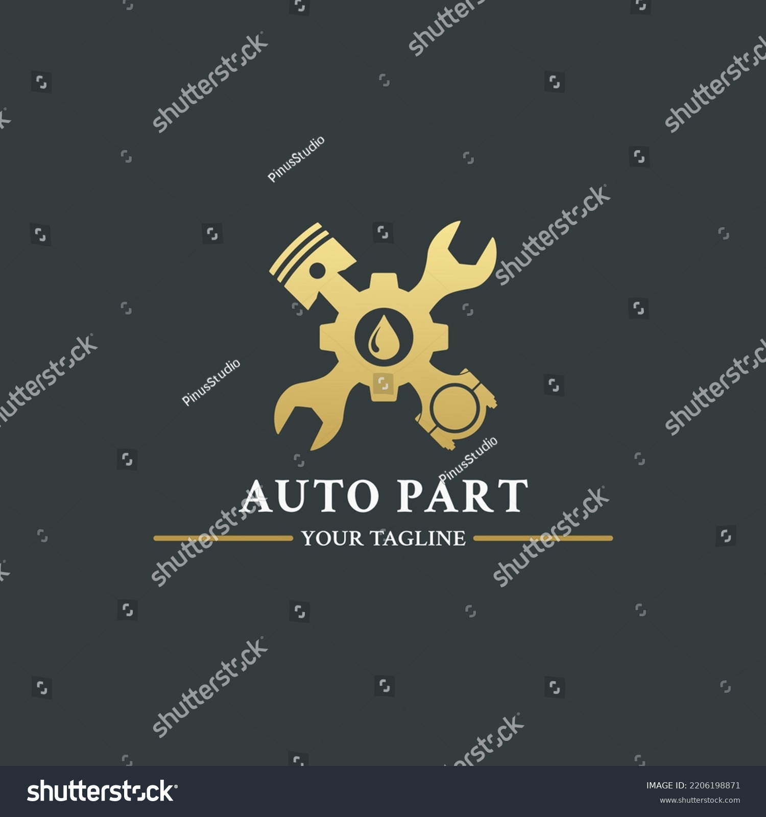 SVG of Auto Parts Logo Vector Or Automotive Parts Logo. Autoparts in gear, auto piston, spark plug and wrench, logo design. Best auto repair logo. Vector of car parts, auto repair. svg