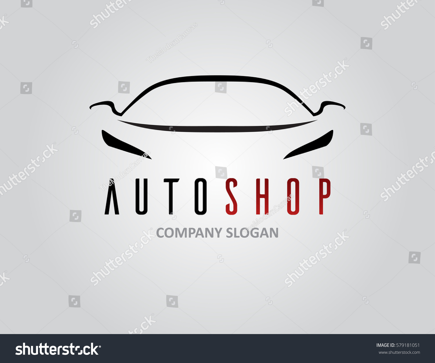 Auto Shop Car Logo Design Concept Stock Vector 579181051 - Shutterstock