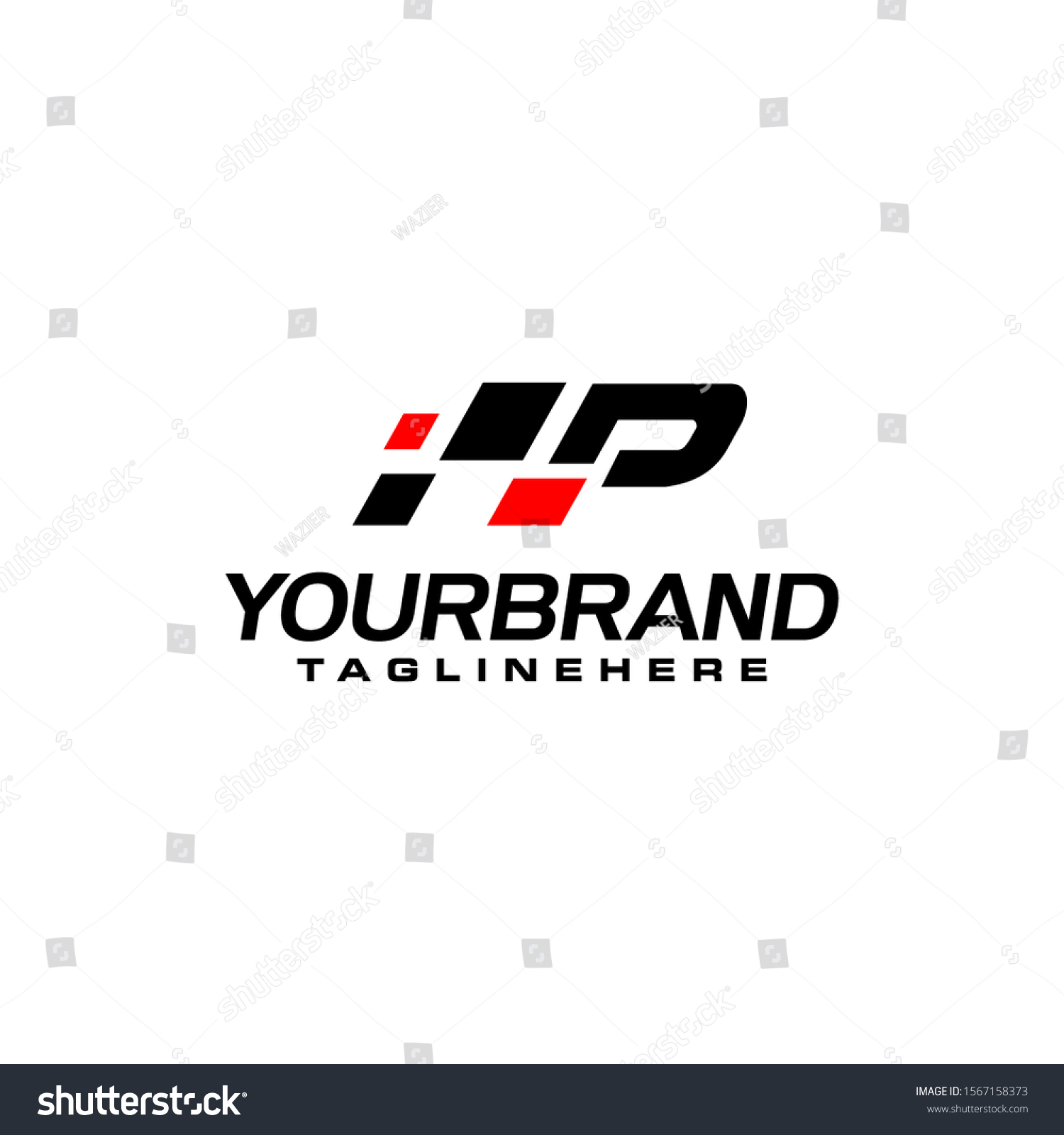 Auto Speed Letter P Race Element Stock Vector (Royalty Free) 1567158373