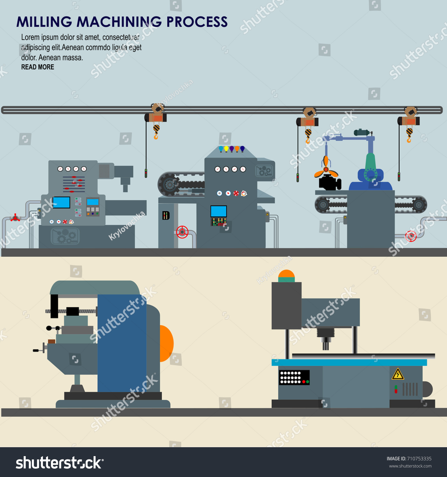 Automated Factory Assembly Line Robotic Arm: เวกเตอร์สต็อก (ปลอดค่า ...