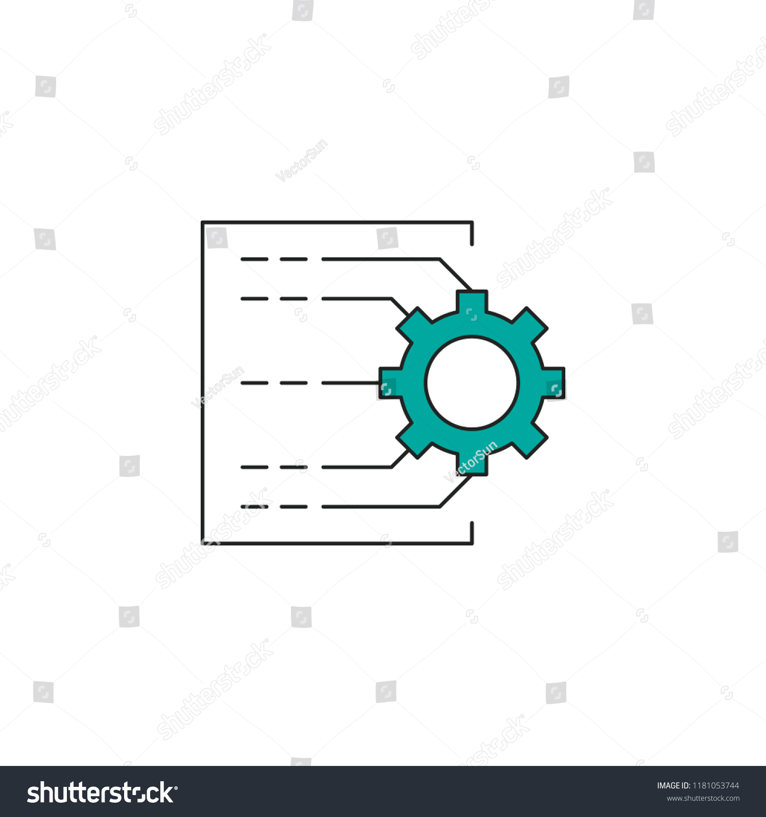 Automated Planning Icon Cartoon Automated Planning Stock Vector ...