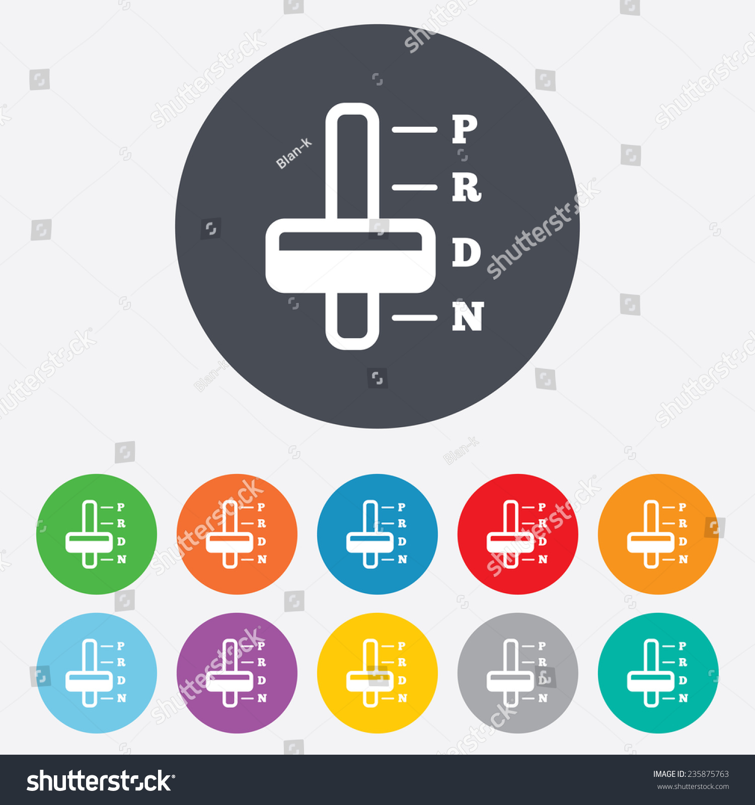 Automatic Transmission Sign Icon Auto Car Stock Vector 235875763 Shutterstock