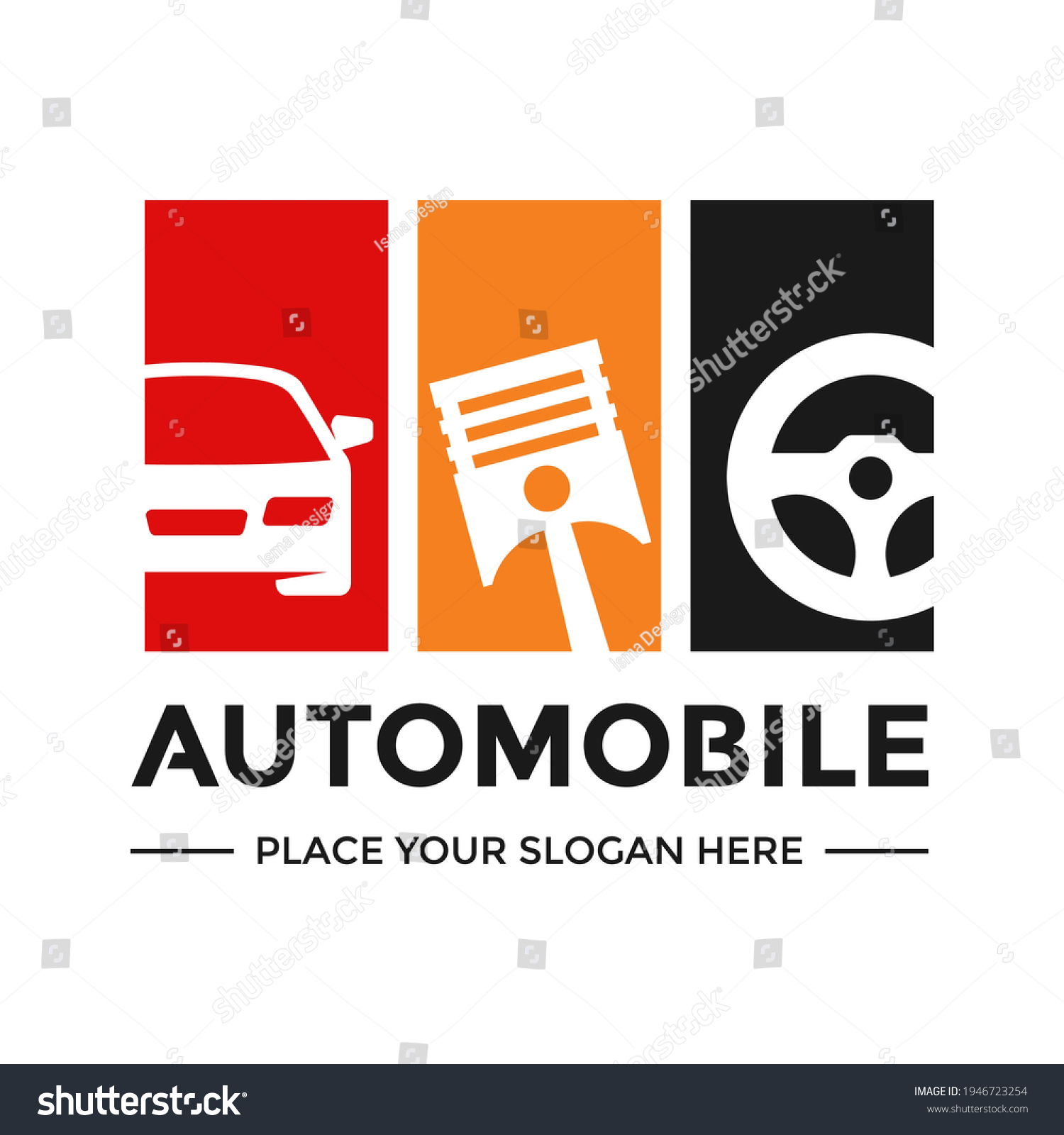 SVG of Automobile or automotive vector logo template. This design use car and parts symbol. Suitable for transportation. svg