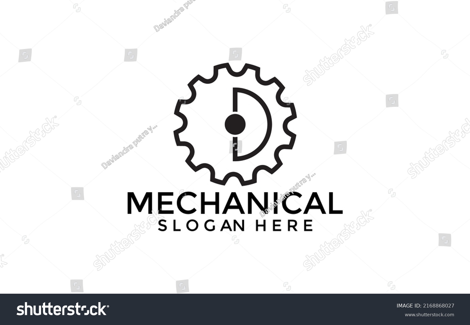 Automotive Mechanical Gear Logo Perfect Logo Stock Vector (Royalty Free ...