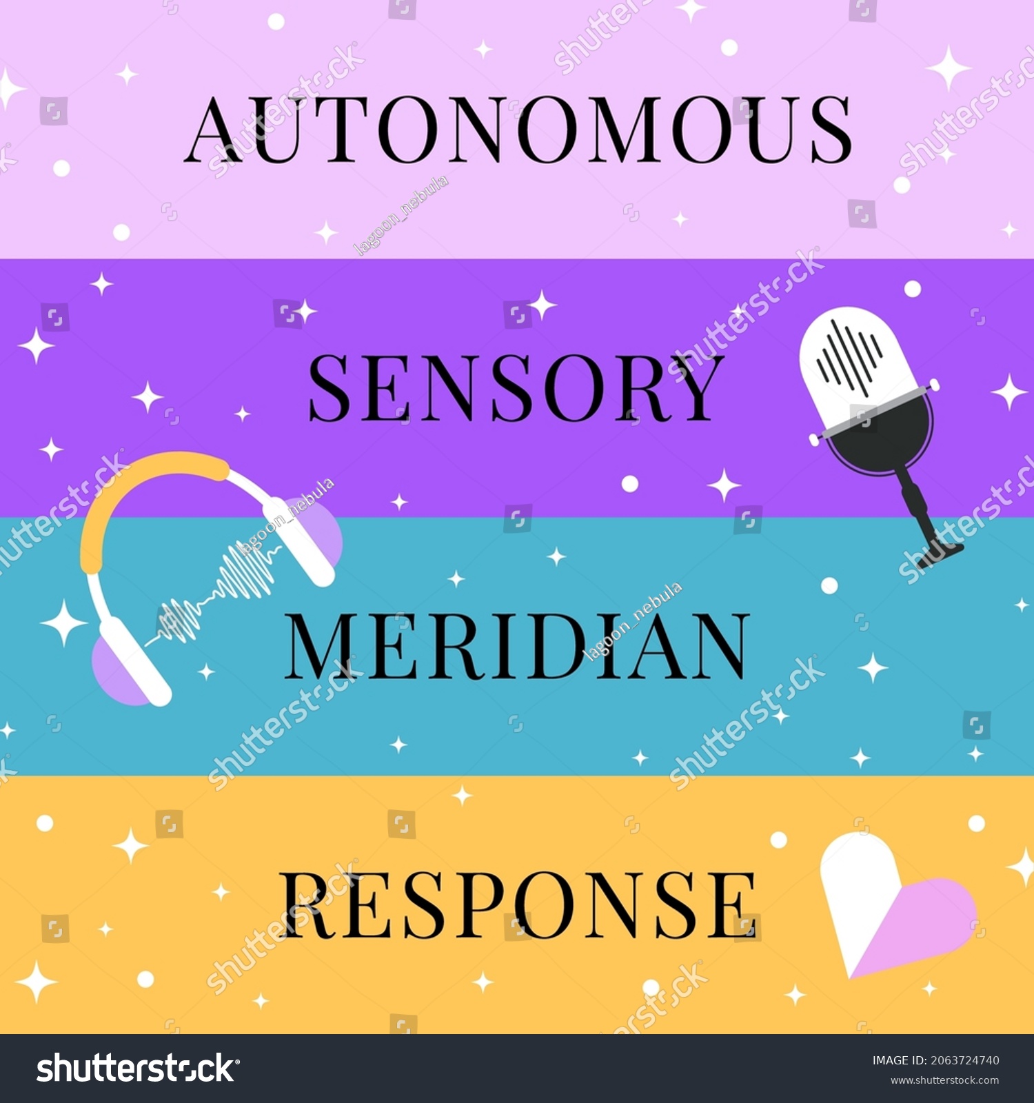 Autonomous Sensory Meridian Response Asmr Vector Stock Vector (Royalty ...